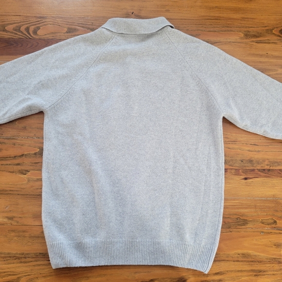 Octobre Moreno Wool Sweater Gray Size XL NWT Academia Preppy - Picture 2 of 9